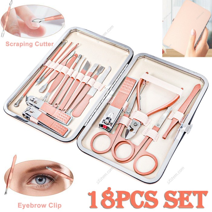 Jual Paket Satu Set Alat Perawatan Kuku Manicure Pedicure Gunting Kuku