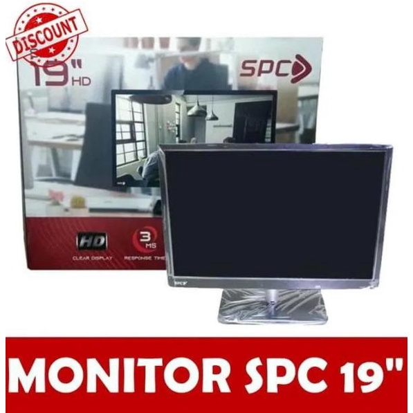 Jual Monitor Led Spc 19 Inch Sm 19Hd Full Hd Hdmi Vga Input