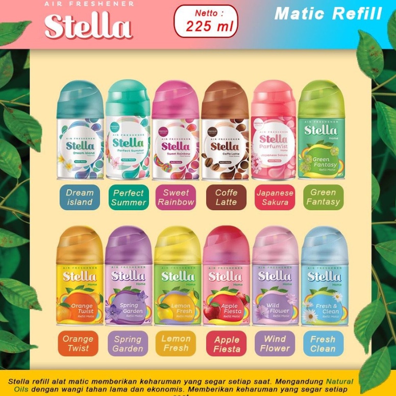 Jual 8H87 STELLA DAHLIA Air Freshener Pengharum Ruangan Automatic Matic