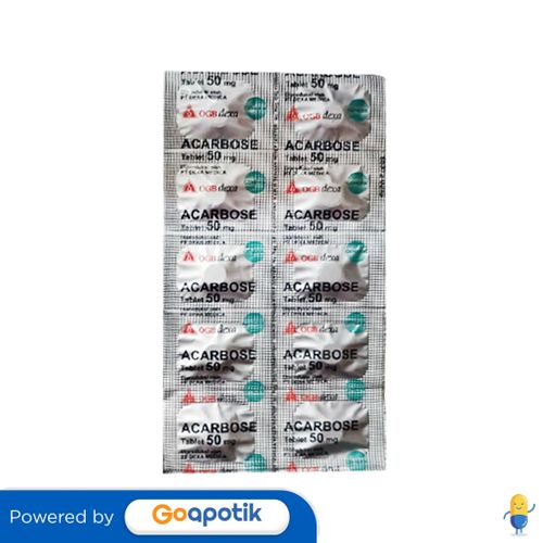 Jual ACARBOSE OGB DEXA MEDICA 50 MG STRIP 10 TABLET Shopee Indonesia