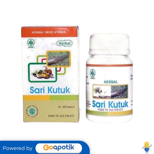 Jual HERBAL INDO UTAMA SARI KUTUK BOTOL 60 KAPSUL Shopee Indonesia