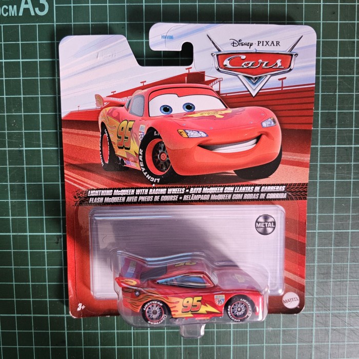 Jual PROMO HOT WHEELS LIGHTING MCQUEEN WITH RACING WHEEL CARS DISNEY