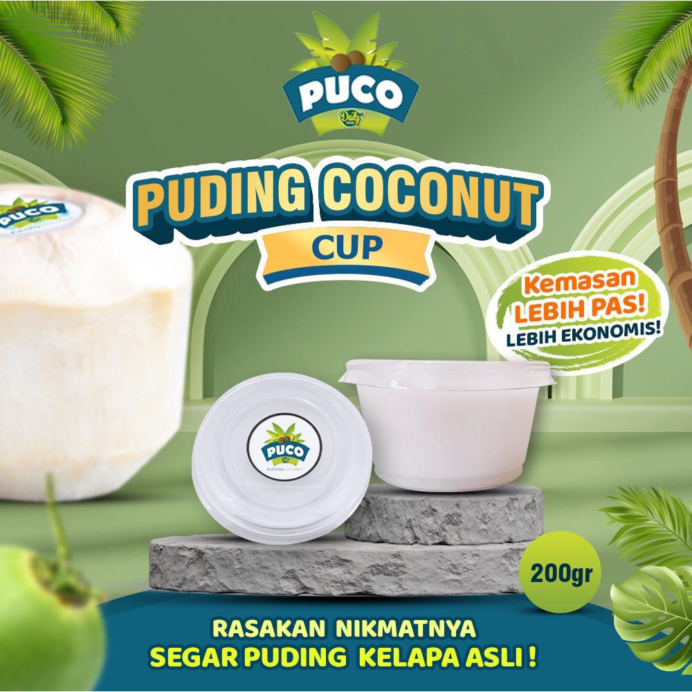 Jual PUCO PUDDING COCONUT CUP PUDING KELAPA ASLI DAILYFOOD KEMASAN CUP