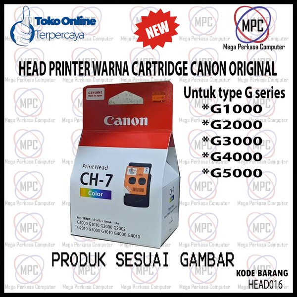 Jual Print Head Canon G1000 G2000 G2010 G3000 G4000 Ca91 Warna