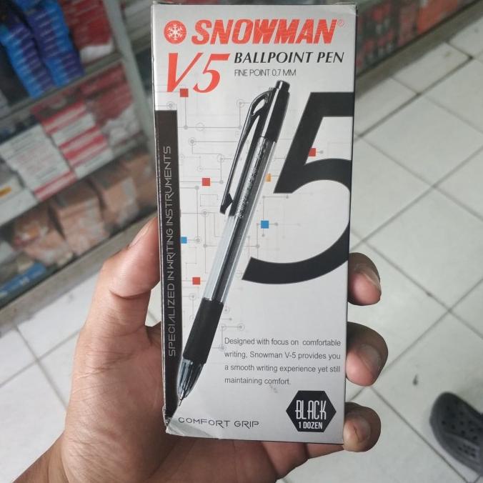 Jual Pulpen Snowman V Fine Point Mm Shopee Indonesia