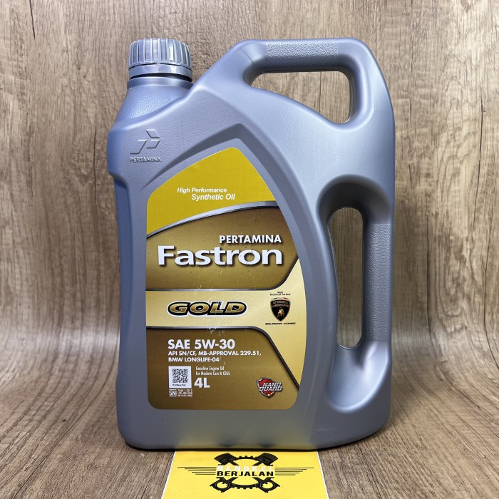 Jual Oli Pertamina Fastron Gold 5W 30 4 Liter Full Synthetic API SN