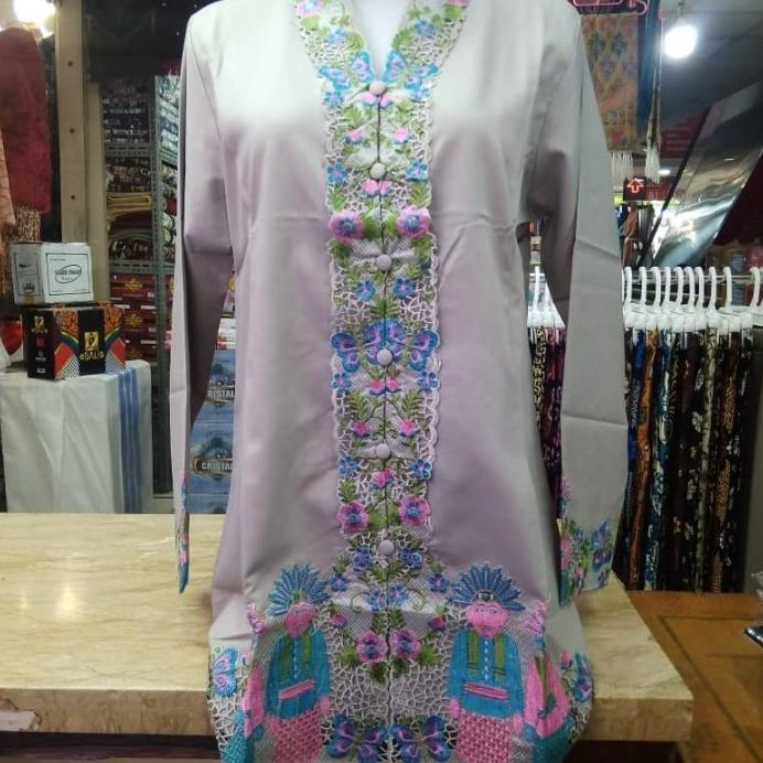 Jual Trend Produk Kebaya Encim Betawi Atau Ondel Ondel Warna Biru Navy