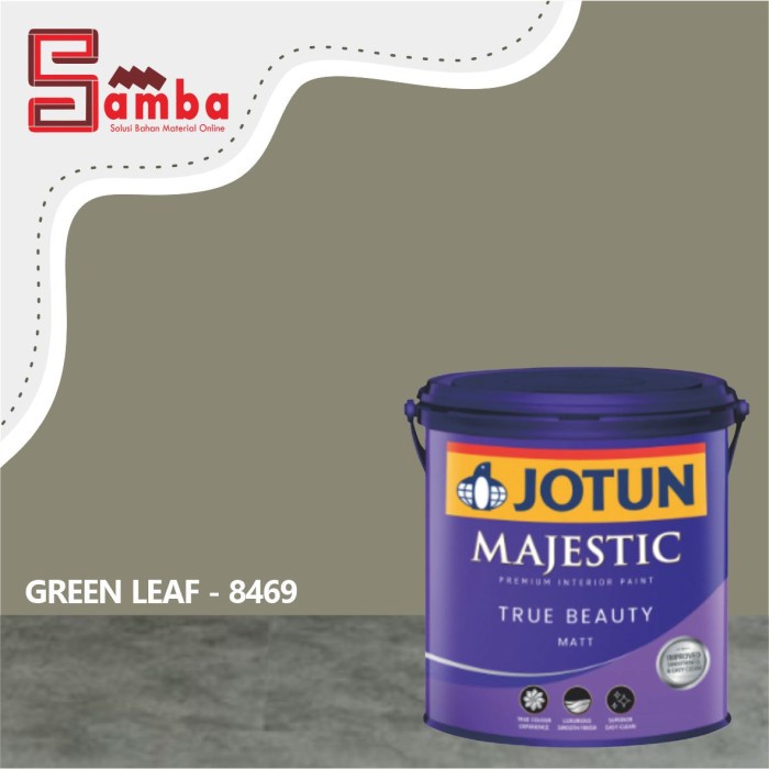 Jual JOTUN MAJESTIC 8469 GREEN LEAF TRUE BEAUTY MATT 2 5 LTR Shopee