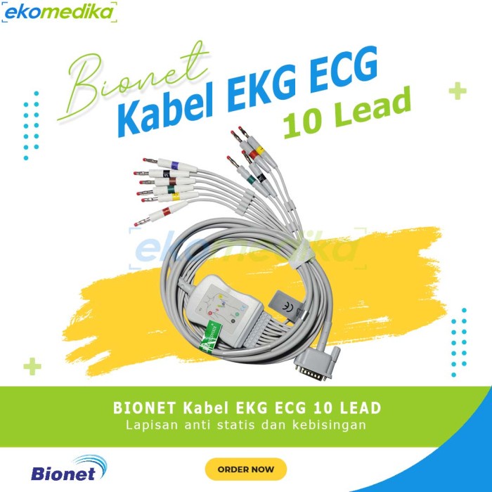 Jual Kabel EKG ECG 10 Lead Bionet Cardiocare Kabel EKG ECG Shopee