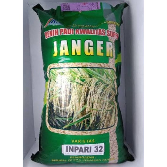 Jual Benih Padi Inpari 32 Janger Kemasan 5 Kg Original Murah Terbaru