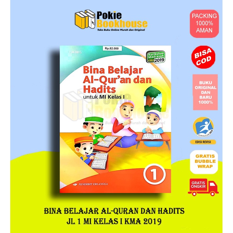 Jual Best Seller Original Bina Belajar Al Quran Dan Hadits Mi Kelas