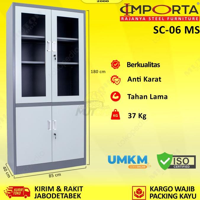 Jual IMPORTA SC 06 BT MS Lemari Arsip Besi Pintu Kombinasi Swing