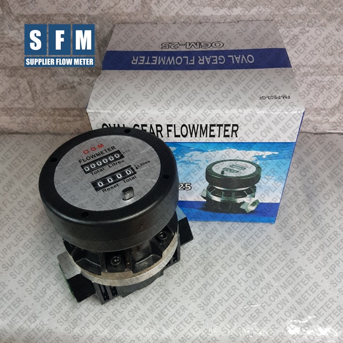 Jual Flow Meter 1 Inch Ogm Model Ogm A25 Oval Gear Flowmeter 1 Dn25