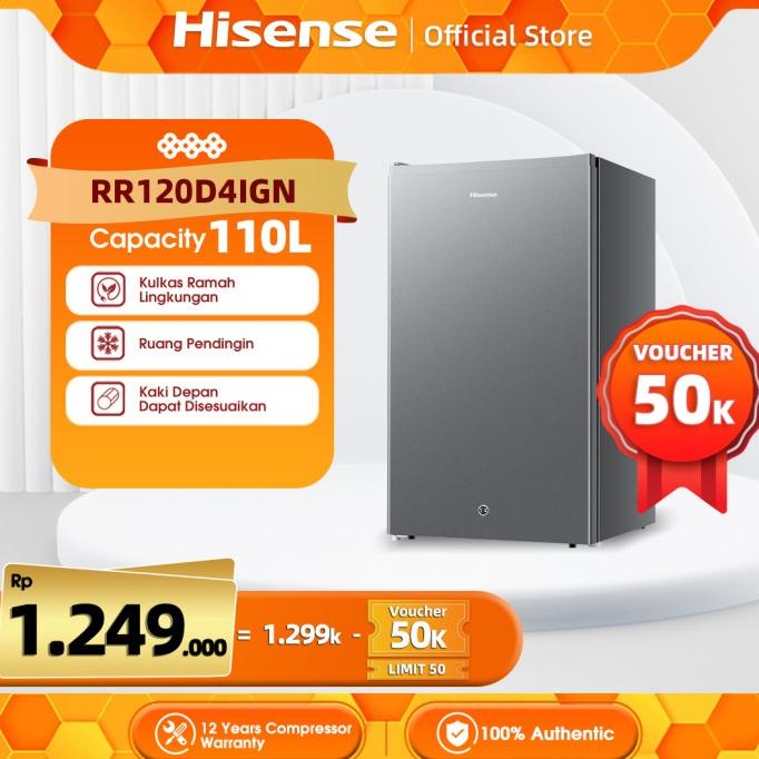 Jual Hisense Kulkas Pintu L Lemari Es Refrigerator Rr D Ign