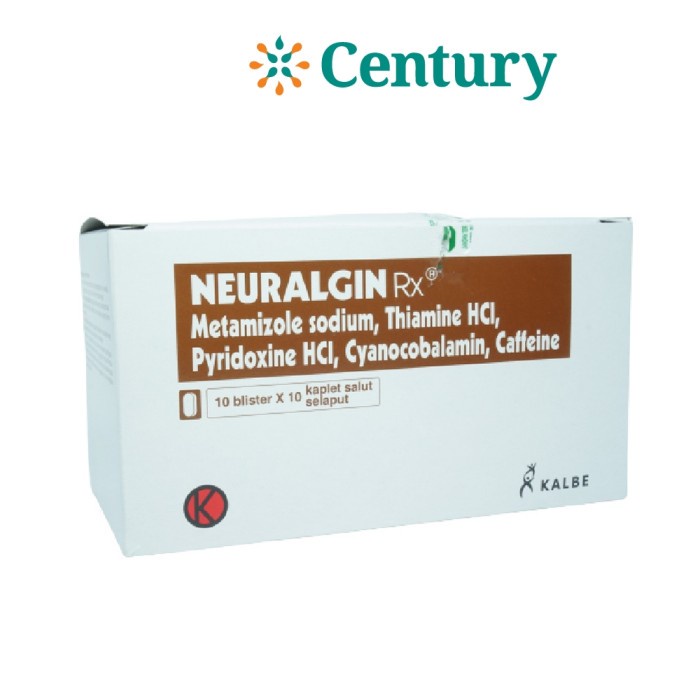 Jual NEURALGIN RX 500 MG 1 STRIP ISI 10 TABLET METAMPIRON PUSING