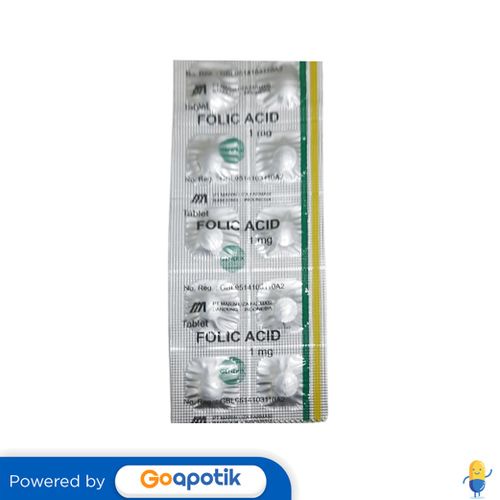 Jual FOLIC ACID MARIN LIZA 1 MG STRIP 10 TABLET Shopee Indonesia