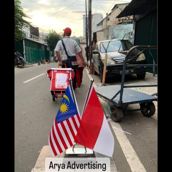 Jual Bendera Negara Meja Tiang Silang Stainless Shopee Indonesia