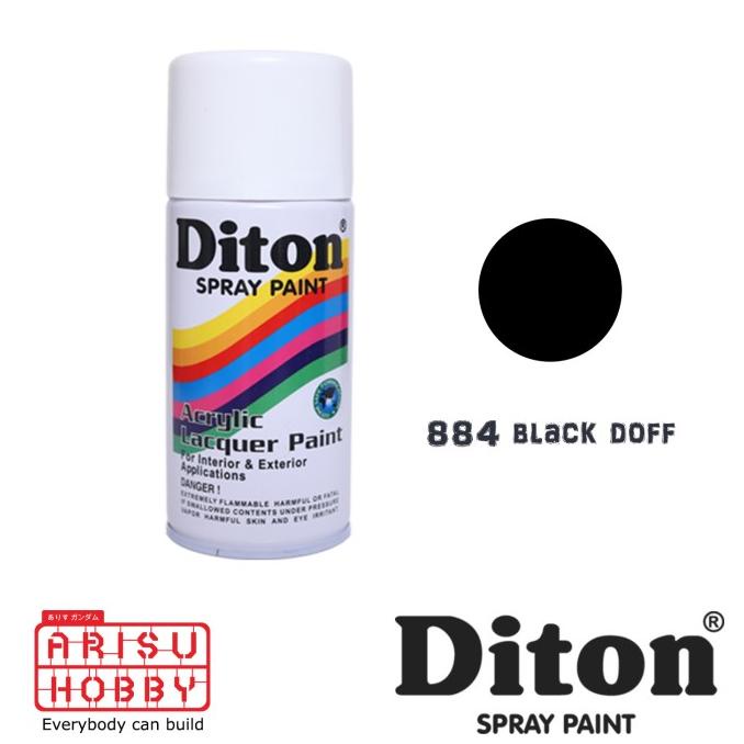 Jual Diton Spray Paint Black Doff Hitam Cat Semprot Gundam Gunpla