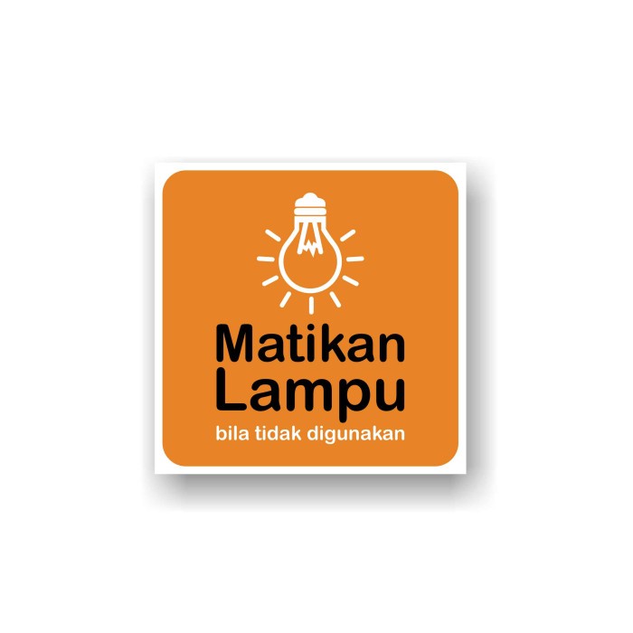 Jual Stiker Waterproof Hemat Energi Matikan Lampu Shopee Indonesia