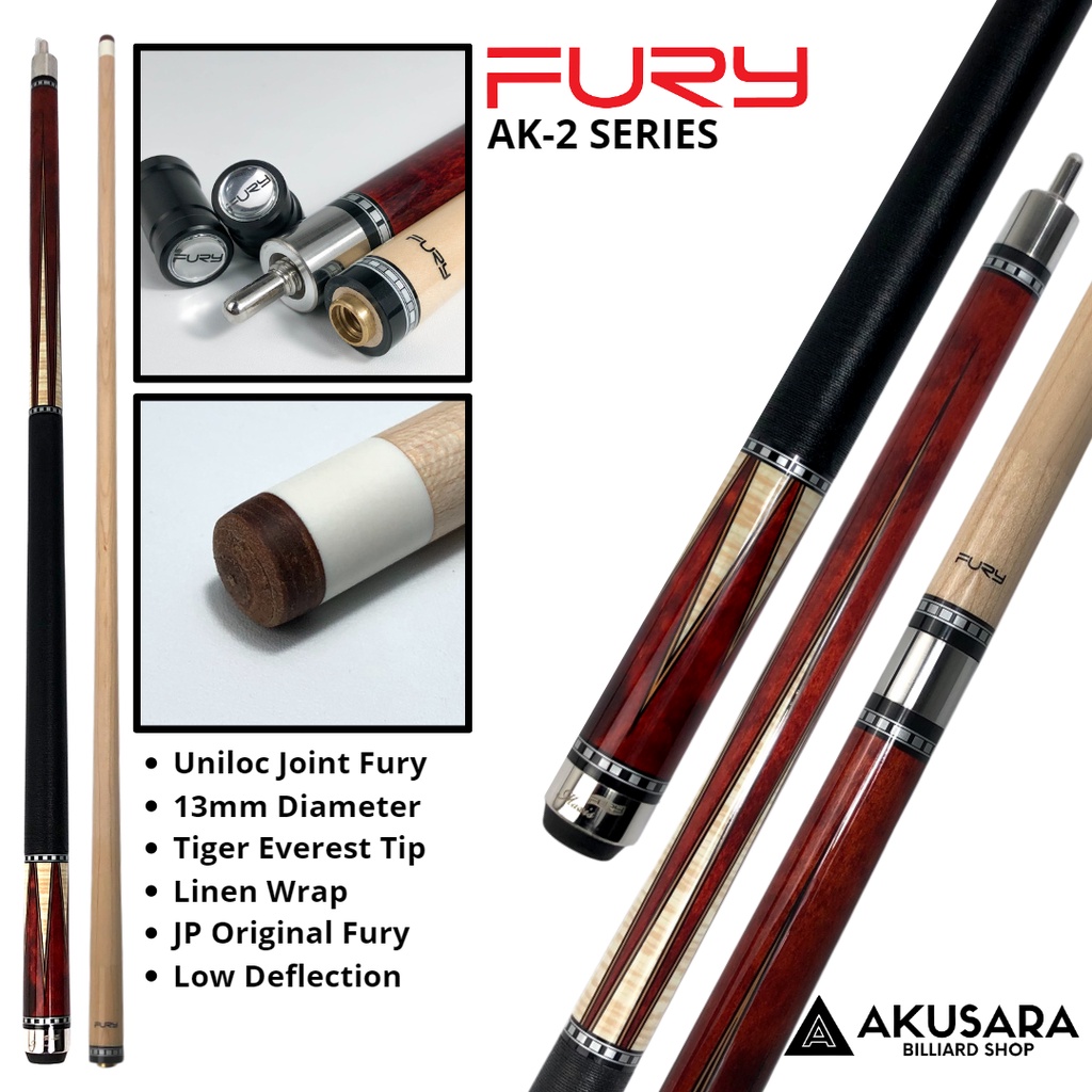 Jual Stik Billiard Fury AK 1 AK 2 AWP 2 Uniloc 13mm New Stick Billiard