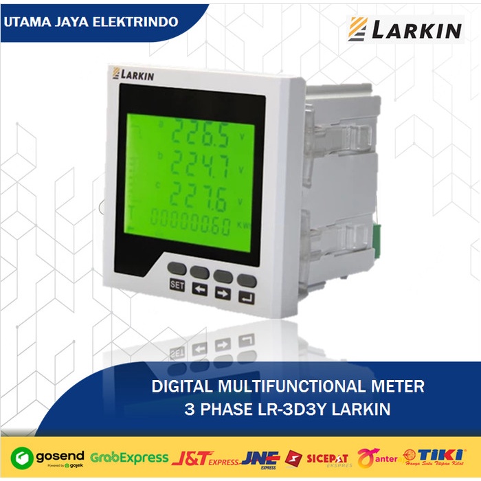 Jual Digital Multifunction Meter 3 Phase Lr 3D3Y Via Modbus Rs485