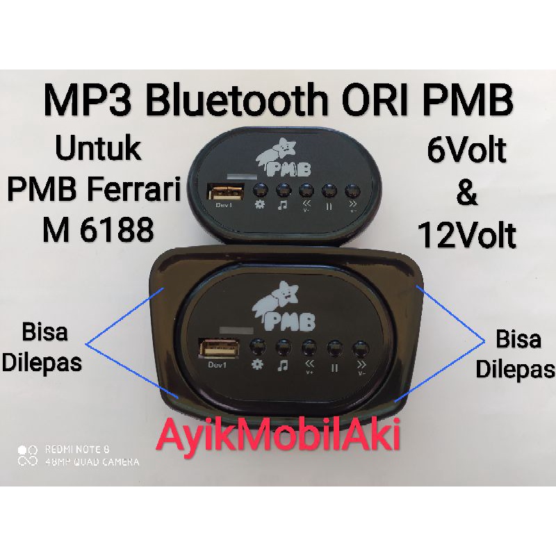 Jual Modul MP3 Bluetooth Bulat Oval ORI PMB 6 Volt Dan 12 Volt Shopee