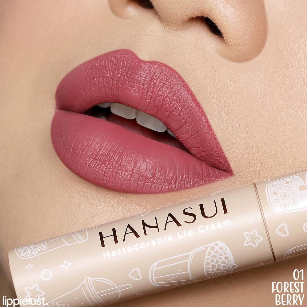 Jual Hanasui Mattedorable Lip Cream Boba Series Hanasui Boba Lipcream