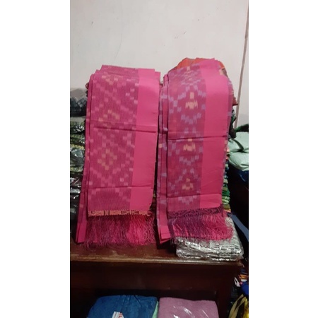 Jual Songket Ulos Harungguan Pink Panta Tenun Tangan Tarutung Maulana