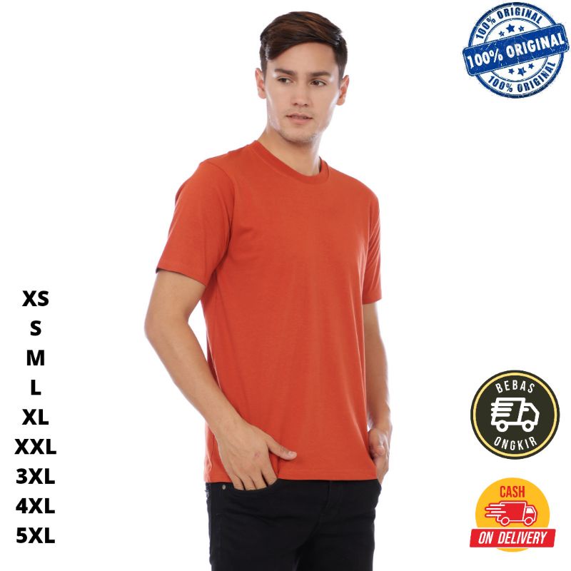 Jual KAOS POLOS PRIA KAOS OBLONG TSHIRT LENGAN PENDEK TERACOTA TERAKOTA