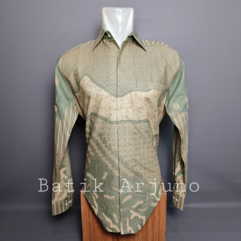 Jual Kemeja Baju Batik Pria Lapis Furing Ekslusive Lengan Panjang