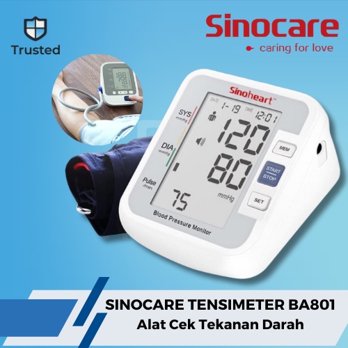 Jual Sinocare BA 801 Alat Cek Tekanan Darah Otomatis Sinoheart