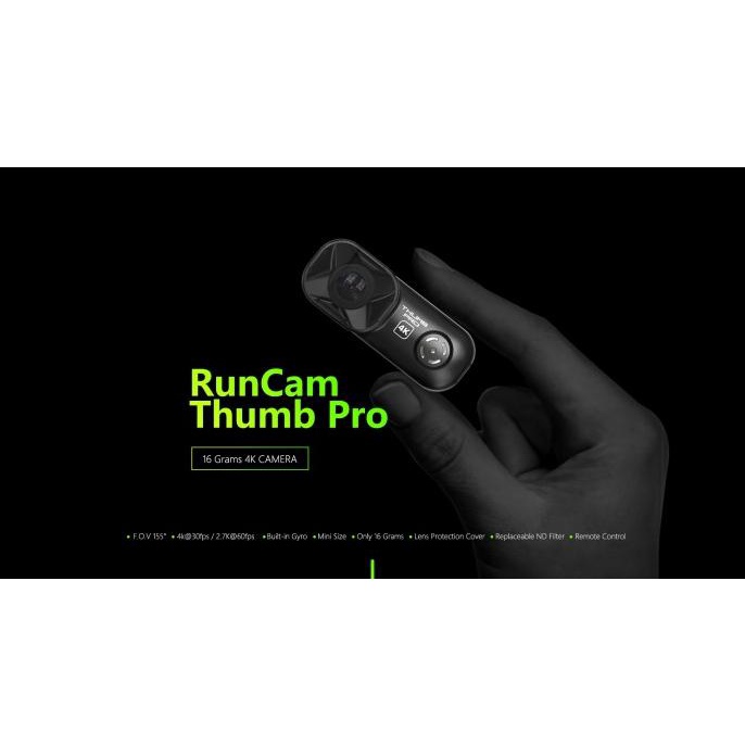 Jual Runcam Thumb Pro W K Wide V Built In Gyro Gyroflow Action Camera