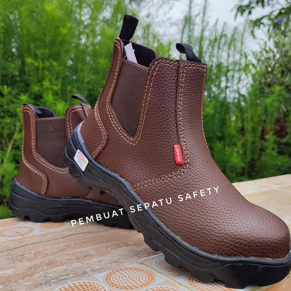 Jual GYD175 Sepatu Safety Slip On Elastis King Skn Ujung Besi Semi Boot