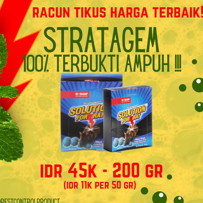 Jual Racun Tikus Ampuh Mati Kering Tanpa Bau Stratagem Kemasan