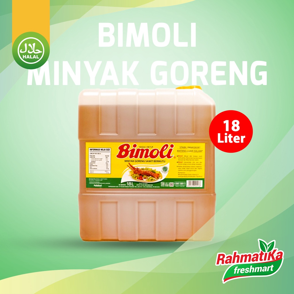 Jual Bimoli Minyak Goreng Sawit 18 Liter Jerigen Shopee Indonesia