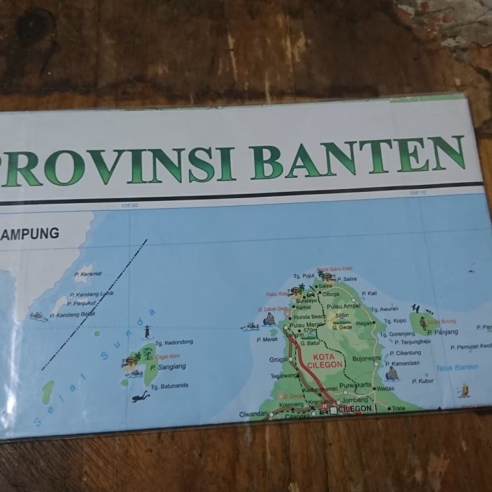 Jual Peta Provinsi Banten Lipat Shopee Indonesia