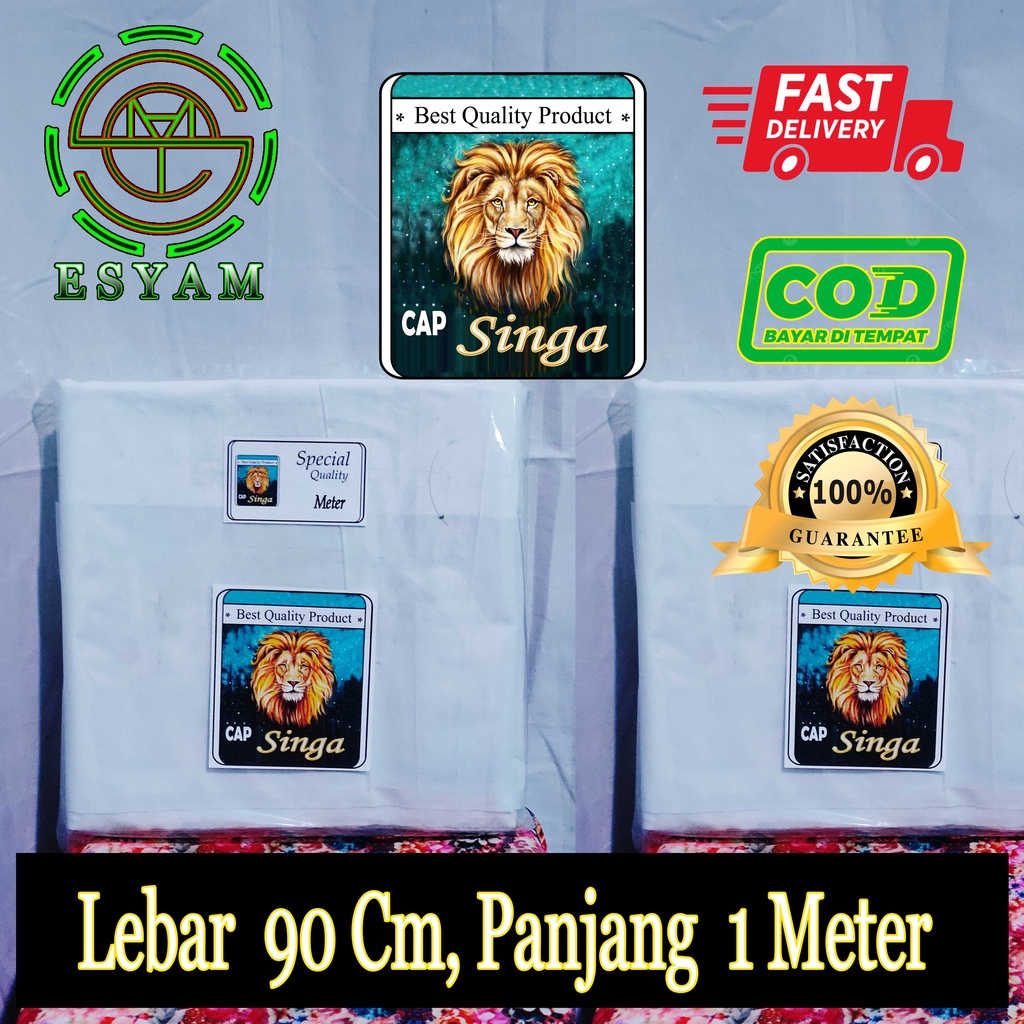 Jual Kain Mori TEBAL Lebar 90cm Panjang 1 Meter Shopee Indonesia