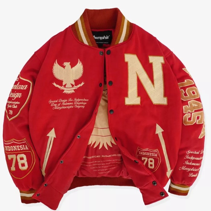 Jual Memphis Origins Jacket Varsity Nusantara Hut Ri Limited