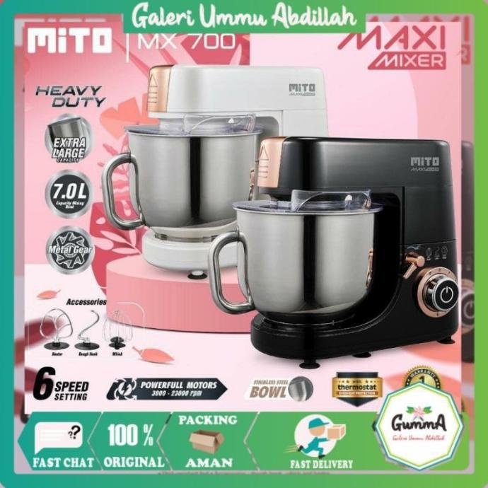 Jual Maxi Mixer Mito Mx 700 Stand Mixer 7 Liter Heavy Duty Mx700