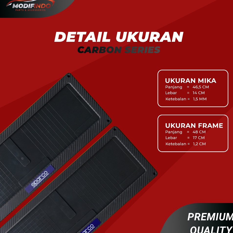 Jual HA COVER DUDUKAN TATAKAN TEMPAT PLAT NOMOR MOBIL AKRILIK