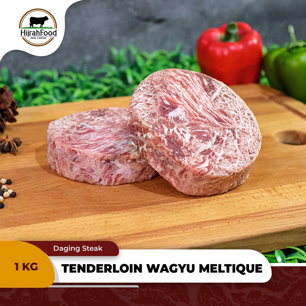 Jual Hijrahfood Tenderloin Wagyu Meltique Style Beef Steak AUS Qty 1