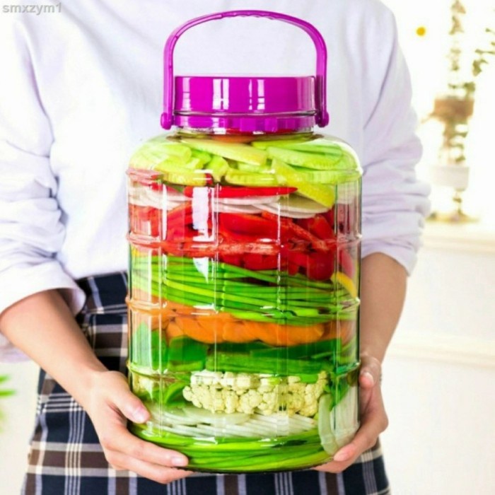 Jual TOPLES KACA BELING GAGANG JUMBO BESAR 10L MANISAN ASINAN CANISTER