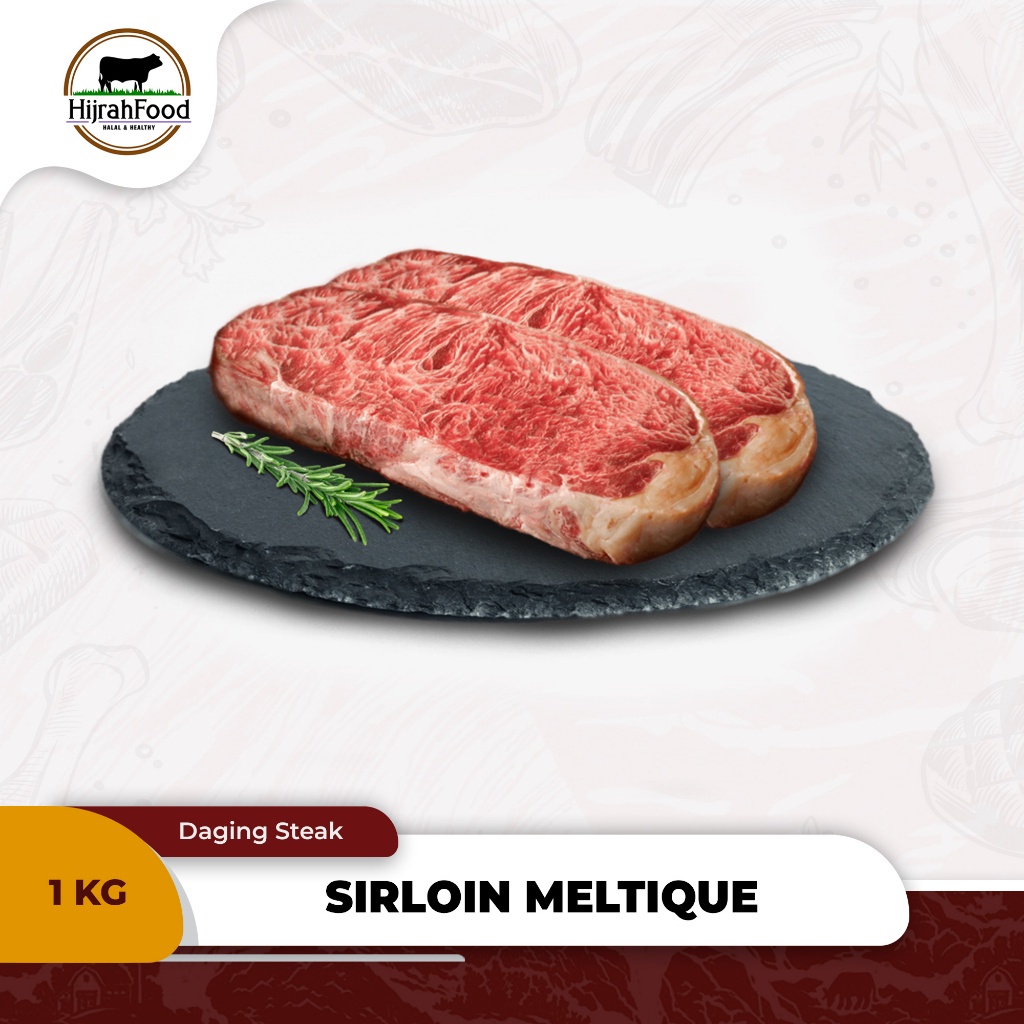 Jual Hijrahfood Sirloin Wagyu Meltique Beef Steak Aus Sirloin Steak