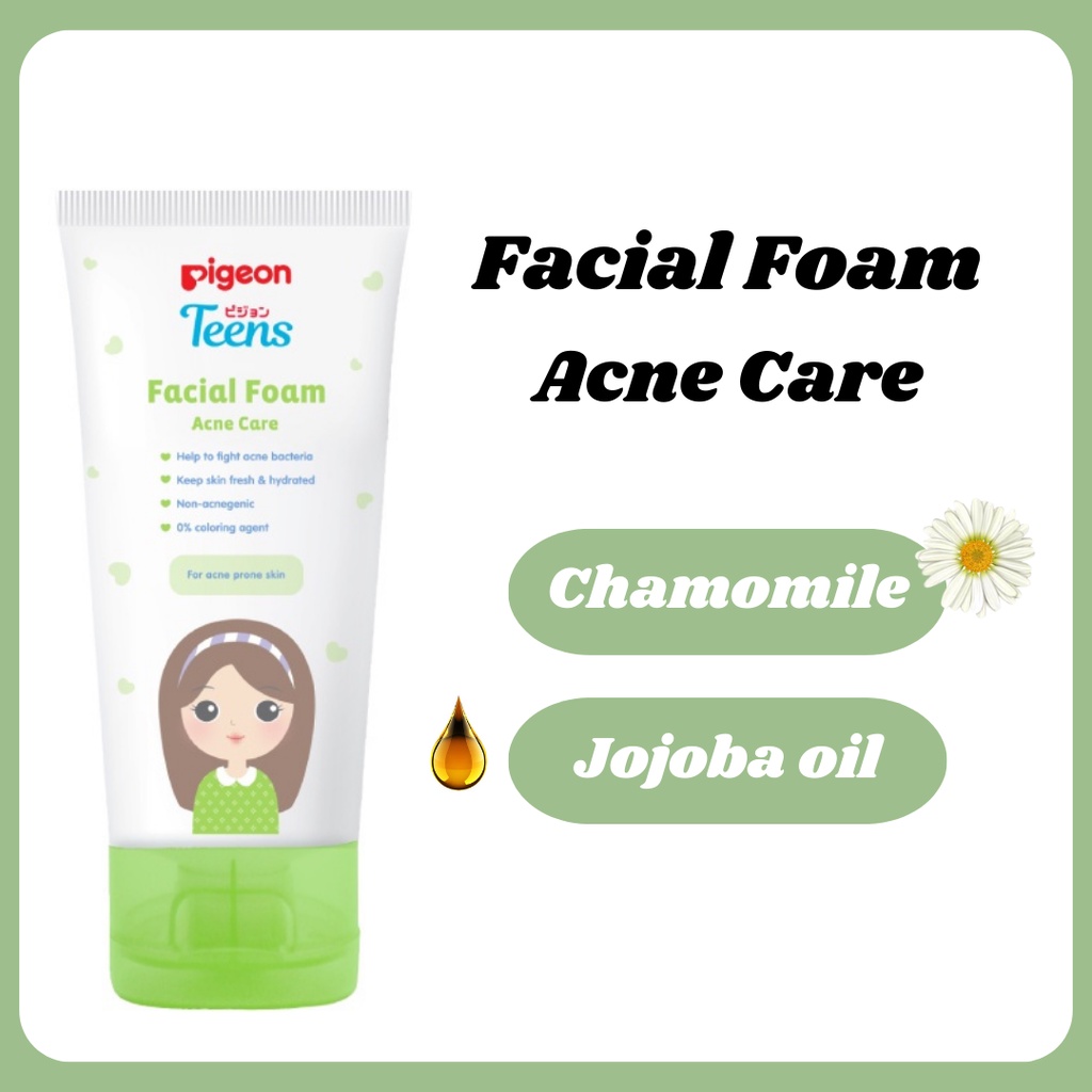 Jual Pigeon Teens Facial Foam Acne Care 40g 100g Pembersih Wajah