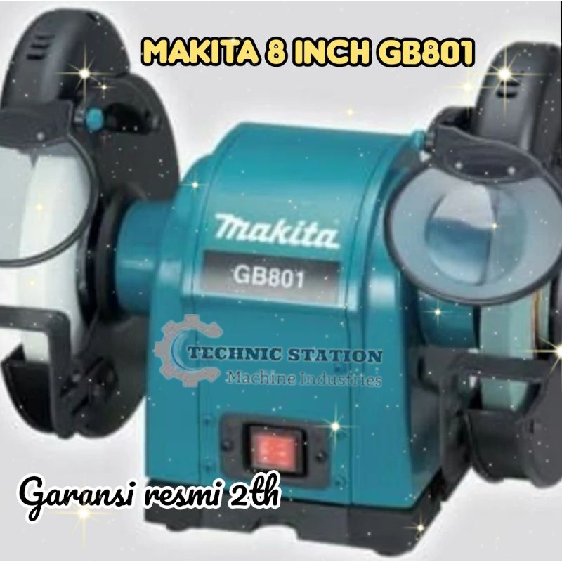 Jual Mesin Gerinda Duduk MAKITA 8 Inch GB801 Bench Grinder Made In