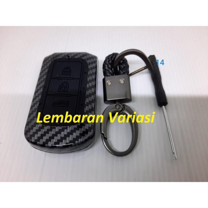 Jual Casing Kunci Carbon Mitsubishi Xpander Smartkey Case Cover