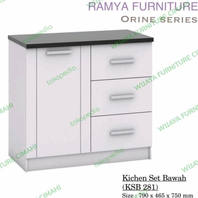 Jual Produk Unggulan Kitchen Set Lemari Dapur Pintu Bawah Ramya