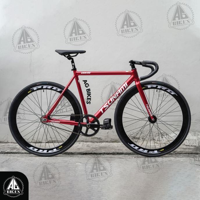 Jual Sepeda Fixie Terlaris Tsunami Snm 100 Alloy Ringan Dan Kokoh