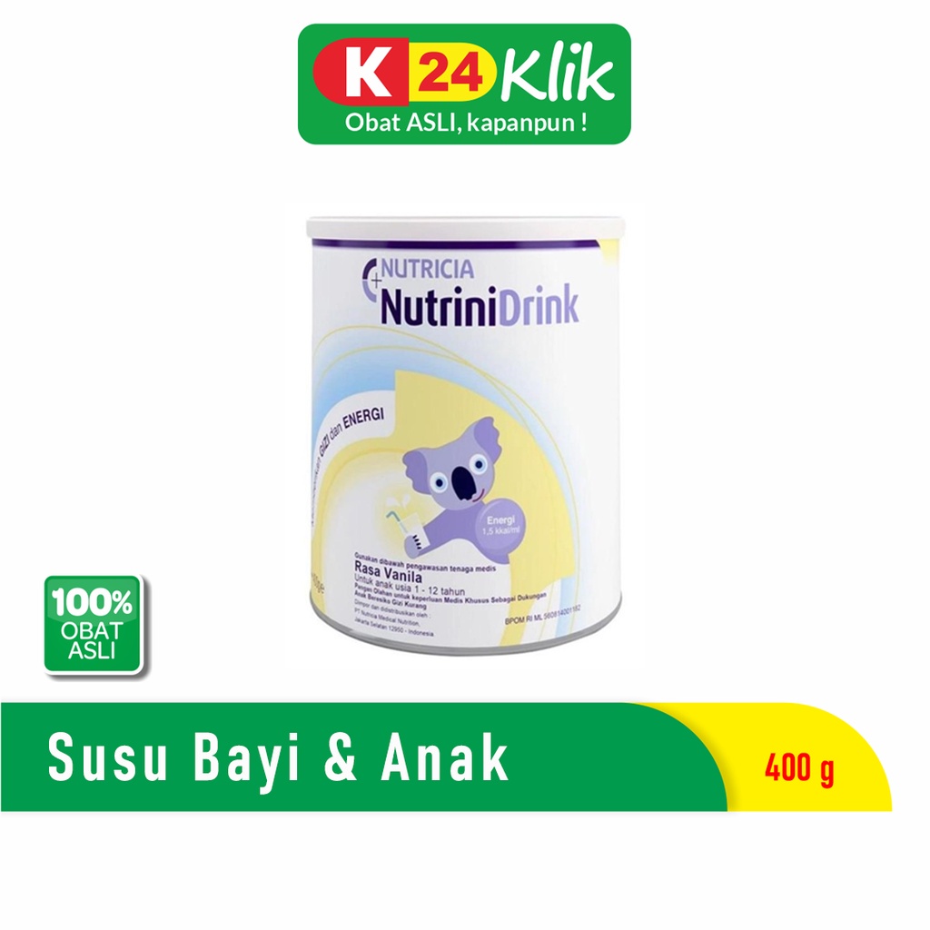 Jual Nutrinidrink Powder Vanila 400 Gram 1 Pcs Shopee Indonesia