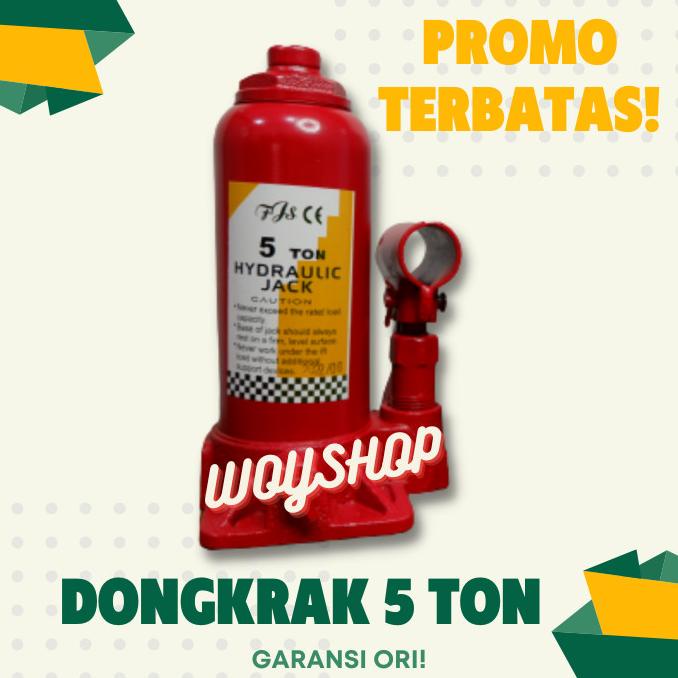 Jual Dongkrak Mobil 5 Ton Hidrolik Hydraulic Jack Botol Truk Fjs